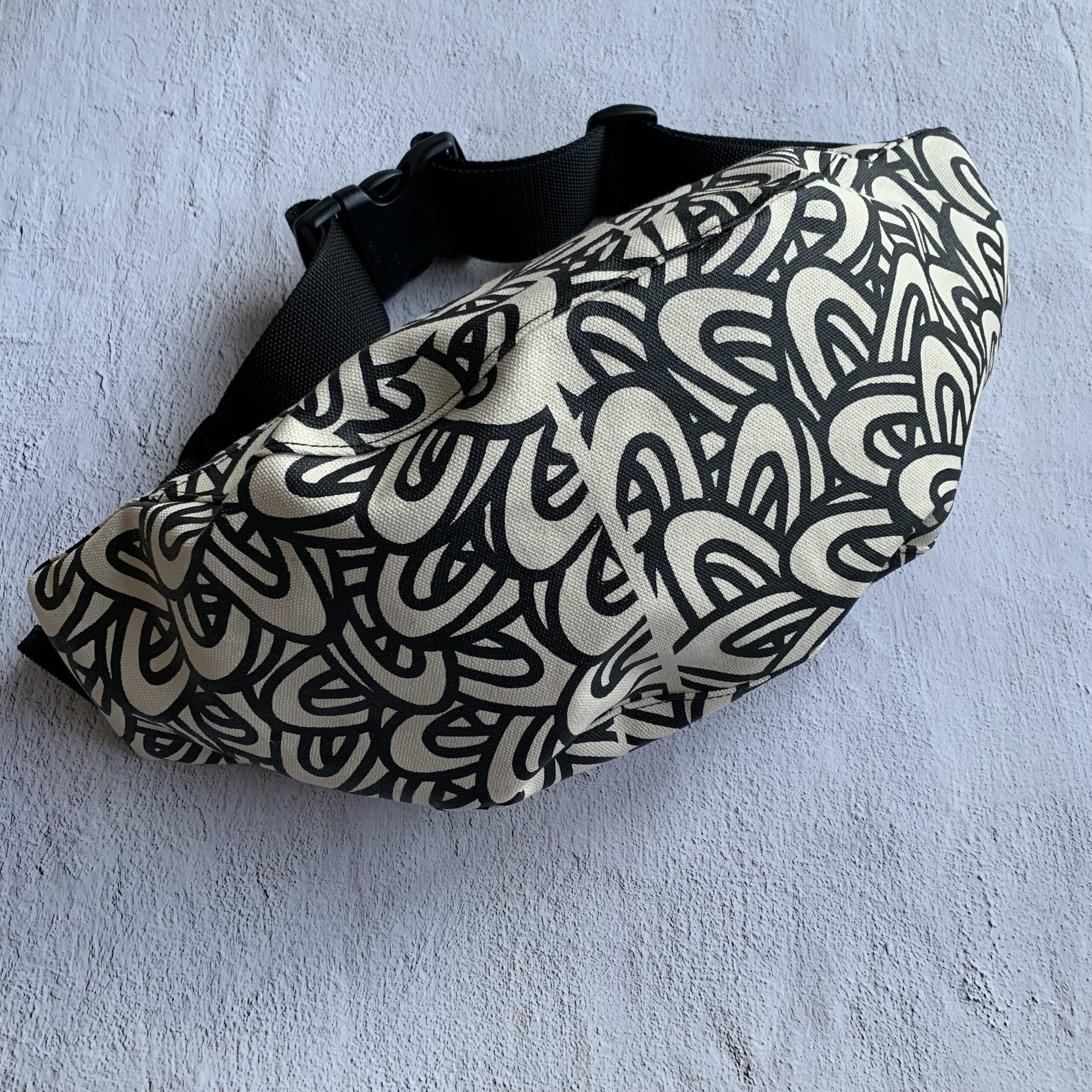 ハンドメイドで製作したバシオのキャンバス地のショルダーBAG